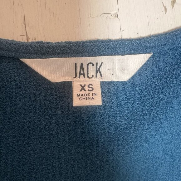 Jack by BB Dakota V Neck Shift Dress Teal Mod Retro size XS - Picture 4 of 12